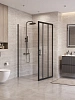 Душевой уголок BelBagno UNO-195-AHF-31-90/100-C-NERO 90x100 см, профиль черный, стекло прозрачное Душевой уголок BelBagno UNO-195-AHF-31-90/100-C-NERO 90x100 см, профиль черный, стекло прозрачное