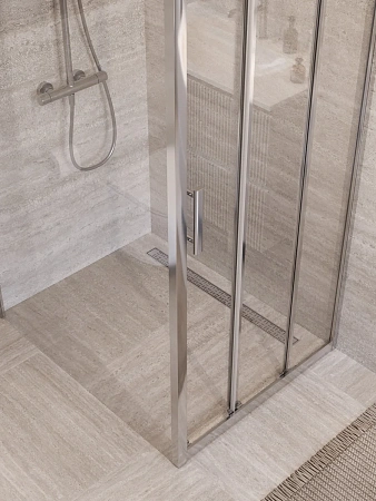 Душевой уголок BelBagno UNO-195-AHF-31-90/100-C-Cr 90x100 см, профиль хром, стекло прозрачное Душевой уголок BelBagno UNO-195-AHF-31-90/100-C-Cr 90x100 см, профиль хром, стекло прозрачное