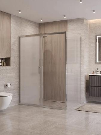 Душевой уголок BelBagno UNO-195-AH-1-150/90-P-Cr 150x90 см, профиль хром, стекло рифленое Душевой уголок BelBagno UNO-195-AH-1-150/90-P-Cr 150x90 см, профиль хром, стекло рифленое