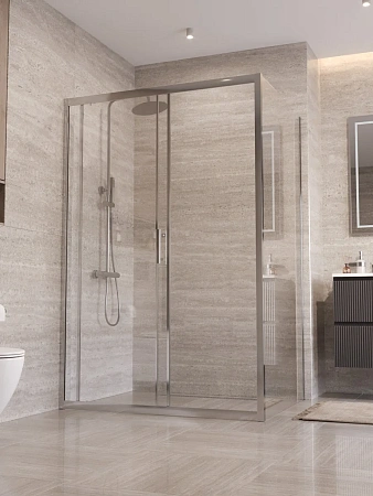 Душевой уголок BelBagno UNO-195-AH-1-130/90-C-Cr 130x90 см, профиль хром, стекло прозрачное Душевой уголок BelBagno UNO-195-AH-1-130/90-C-Cr 130x90 см, профиль хром, стекло прозрачное