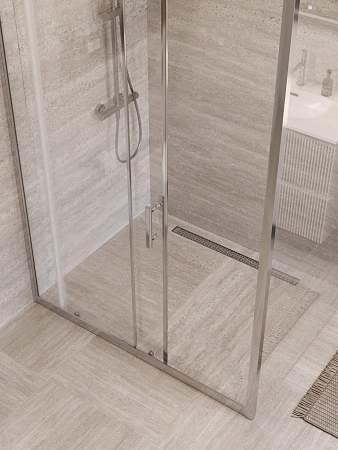 Душевой уголок BelBagno UNO-195-AH-1-130/90-C-Cr 130x90 см, профиль хром, стекло прозрачное Душевой уголок BelBagno UNO-195-AH-1-130/90-C-Cr 130x90 см, профиль хром, стекло прозрачное