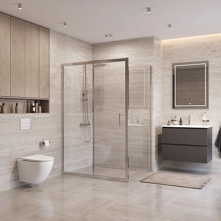 Душевой уголок BelBagno UNO-195-AH-1-130/90-C-Cr 130x90 см, профиль хром, стекло прозрачное Душевой уголок BelBagno UNO-195-AH-1-130/90-C-Cr 130x90 см, профиль хром, стекло прозрачное