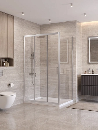 Душевой уголок BelBagno UNO-195-AHF-31-120/90-C-IN 120x90 см, профиль сатин, стекло прозрачное Душевой уголок BelBagno UNO-195-AHF-31-120/90-C-IN 120x90 см, профиль сатин, стекло прозрачное