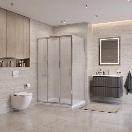 Душевой уголок BelBagno UNO-195-AHF-31-120/90-P-Cr 120x90 см, профиль хром, стекло рифленое Душевой уголок BelBagno UNO-195-AHF-31-120/90-P-Cr 120x90 см, профиль хром, стекло рифленое