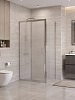 Душевой уголок BelBagno UNO-195-AH-1-110/90-P-Cr 110x90 см, профиль хром, стекло рифленое