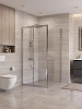 Душевой уголок BelBagno UNO-195-AH-1-100/90-C-Cr 100x90 см, профиль хром, стекло прозрачное