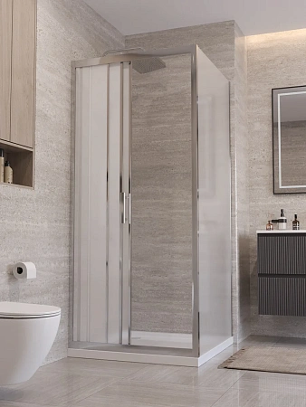 Душевой уголок BelBagno UNO-195-AF-31-90-P-Cr 90x90 см, профиль хром, стекло рифленое Душевой уголок BelBagno UNO-195-AF-31-90-P-Cr 90x90 см, профиль хром, стекло рифленое