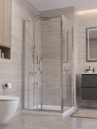 Душевой уголок BelBagno UNO-195-AF-31-90-C-Cr 90x90 см, профиль хром, стекло прозрачное Душевой уголок BelBagno UNO-195-AF-31-90-C-Cr 90x90 см, профиль хром, стекло прозрачное