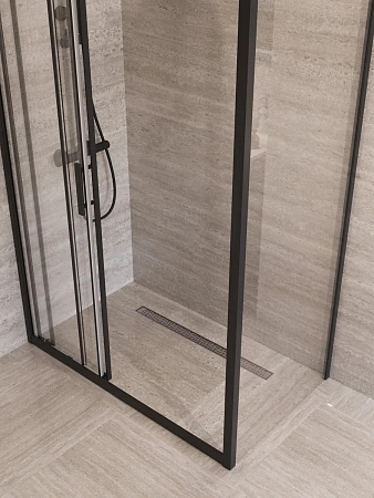 Душевой уголок BelBagno UNO-195-AHF-31-120/80-C-NERO 120x80 см, профиль черный, стекло прозрачное Душевой уголок BelBagno UNO-195-AHF-31-120/80-C-NERO 120x80 см, профиль черный, стекло прозрачное