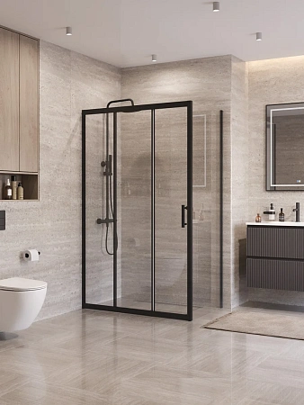 Душевой уголок BelBagno UNO-195-AHF-31-120/80-C-NERO 120x80 см, профиль черный, стекло прозрачное Душевой уголок BelBagno UNO-195-AHF-31-120/80-C-NERO 120x80 см, профиль черный, стекло прозрачное