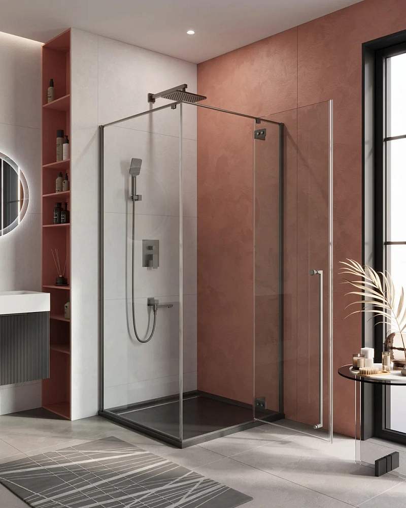 Душевой уголок CEZARES LINER-A-1-90-C-GM-R 90x90 см — Изображение 2