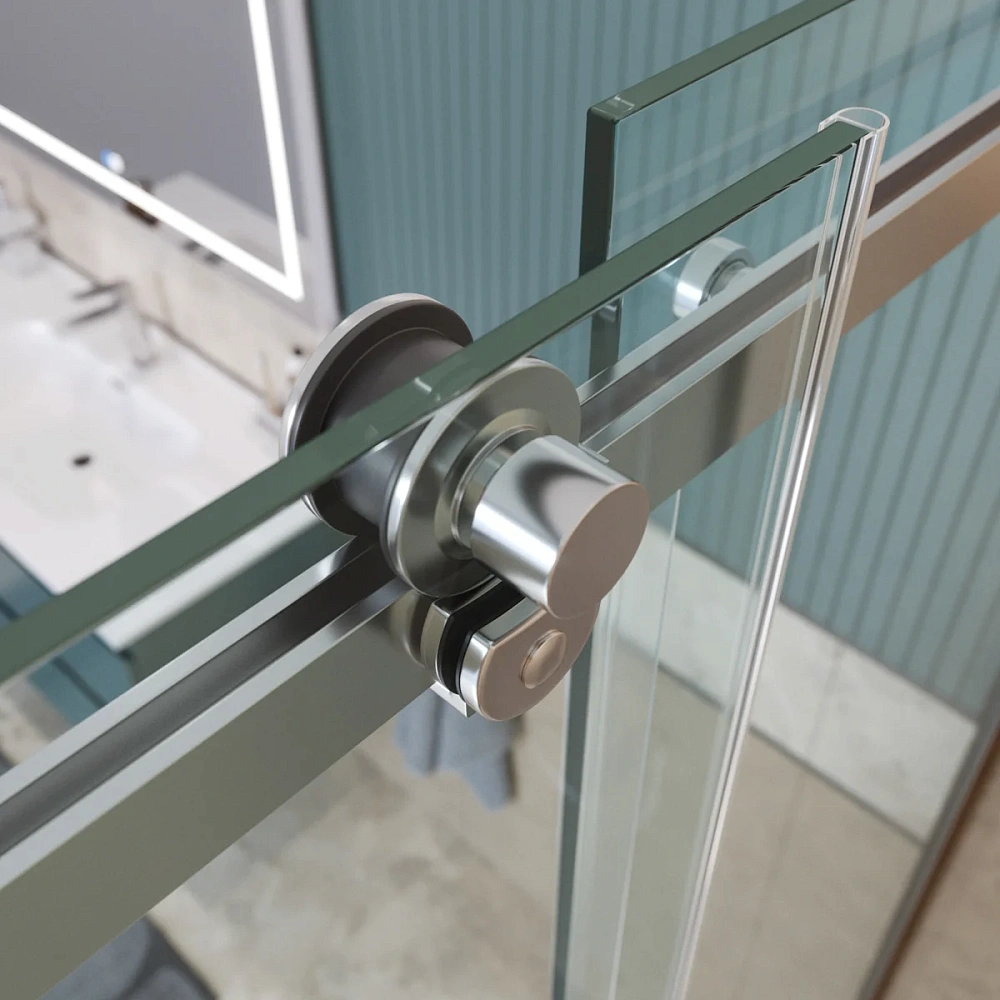 Душевой уголок BelBagno SOFT_CLOSE-2-AH-1-180/100-C-Cr 180x100 см, профиль хром, стекло прозрачное — Изображение 11