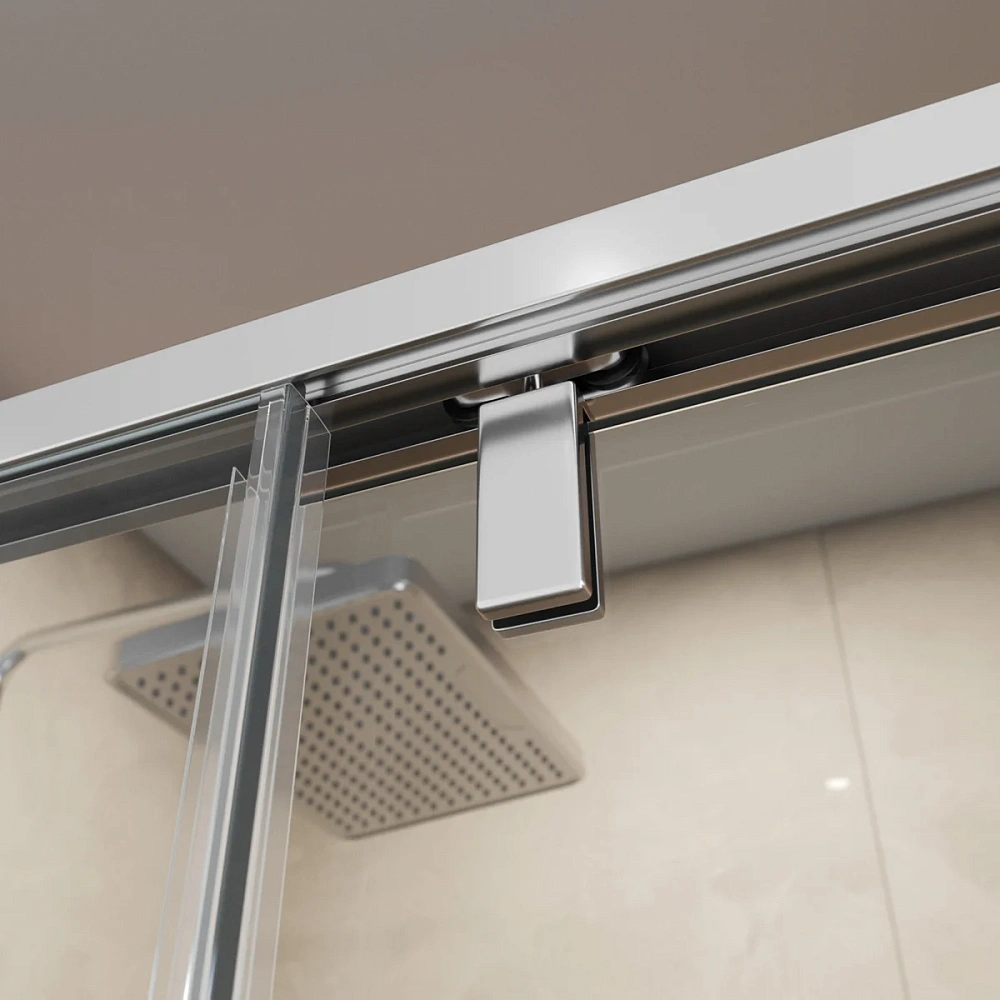 Душевой уголок BelBagno SOFT_CLOSE-1-AH-1-130/100-C-Cr 130x100 см, профиль хром, стекло прозрачное — Изображение 8