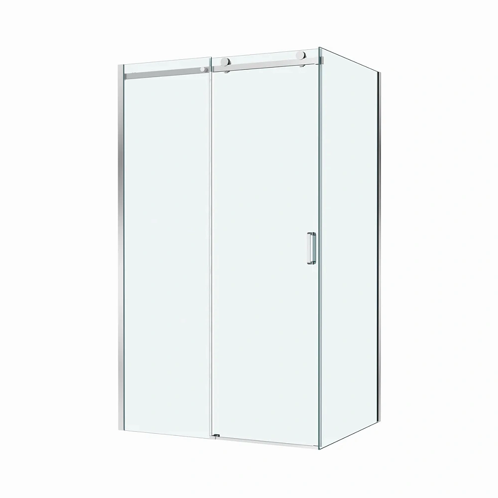 Душевой уголок BelBagno SOFT_CLOSE-2-AH-1-120/100-C-Cr 120x100 см, профиль хром, стекло прозрачное — Изображение 5