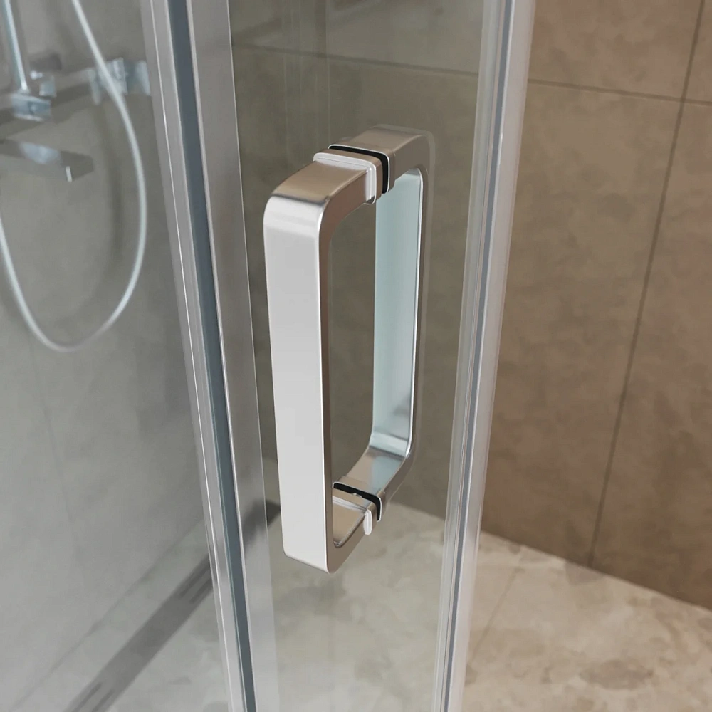 Душевой уголок BelBagno SOFT_CLOSE-2-AH-1-120/100-C-Cr 120x100 см, профиль хром, стекло прозрачное — Изображение 6