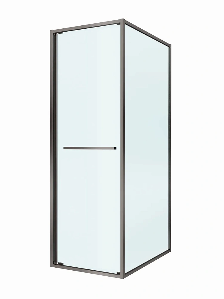 Душевой уголок CEZARES LUX-AH-FS-1-70/90-C-GM 70x90 см, профиль оружейная сталь, стекло прозрачное — Изображение 9