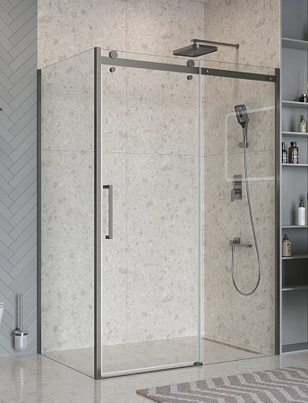 Душевой уголок BelBagno MARINO-2-AH-1-140/90-C-GM 140x90 см, профиль оружейная сталь, стекло прозрачное Душевой уголок BelBagno MARINO-2-AH-1-140/90-C-GM 140x90 см, профиль оружейная сталь, стекло прозрачное