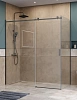 Душевой уголок BelBagno SOFT_CLOSE-2-AH-1-180/90-C-GM 180x90 см, профиль оружейная сталь, стекло прозрачное