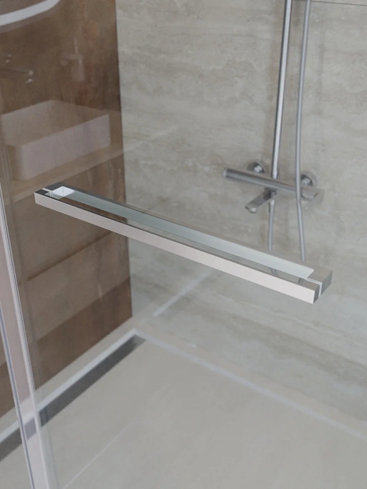 Душевой уголок CEZARES LUX-AH-FS-11-110/80-C-CR 110x80 см, профиль хром, стекло прозрачное — Изображение 5