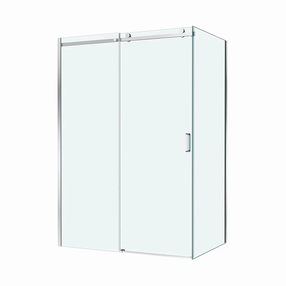 Душевой уголок BelBagno SOFT_CLOSE-2-AH-1-150/80-C-Cr 150x80 см, профиль хром, стекло прозрачное — Изображение 5