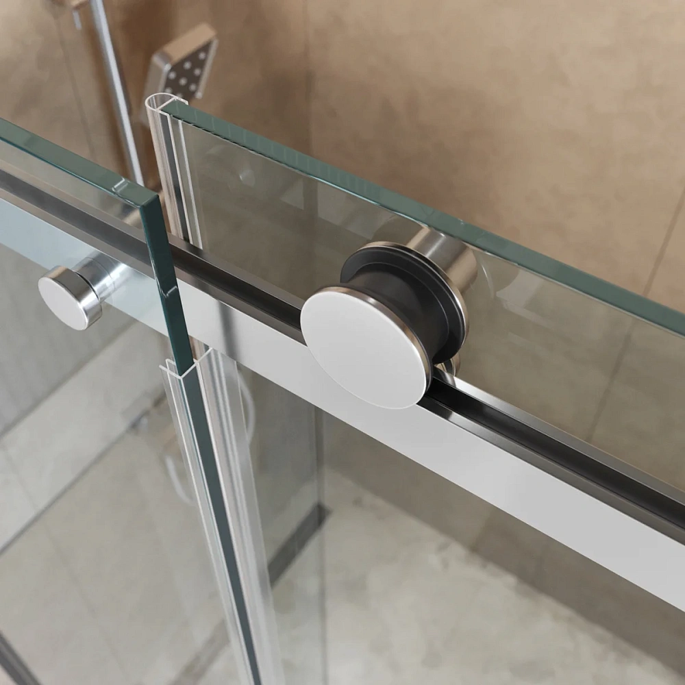 Душевой уголок BelBagno SOFT_CLOSE-2-AH-1-150/80-C-Cr 150x80 см, профиль хром, стекло прозрачное — Изображение 7