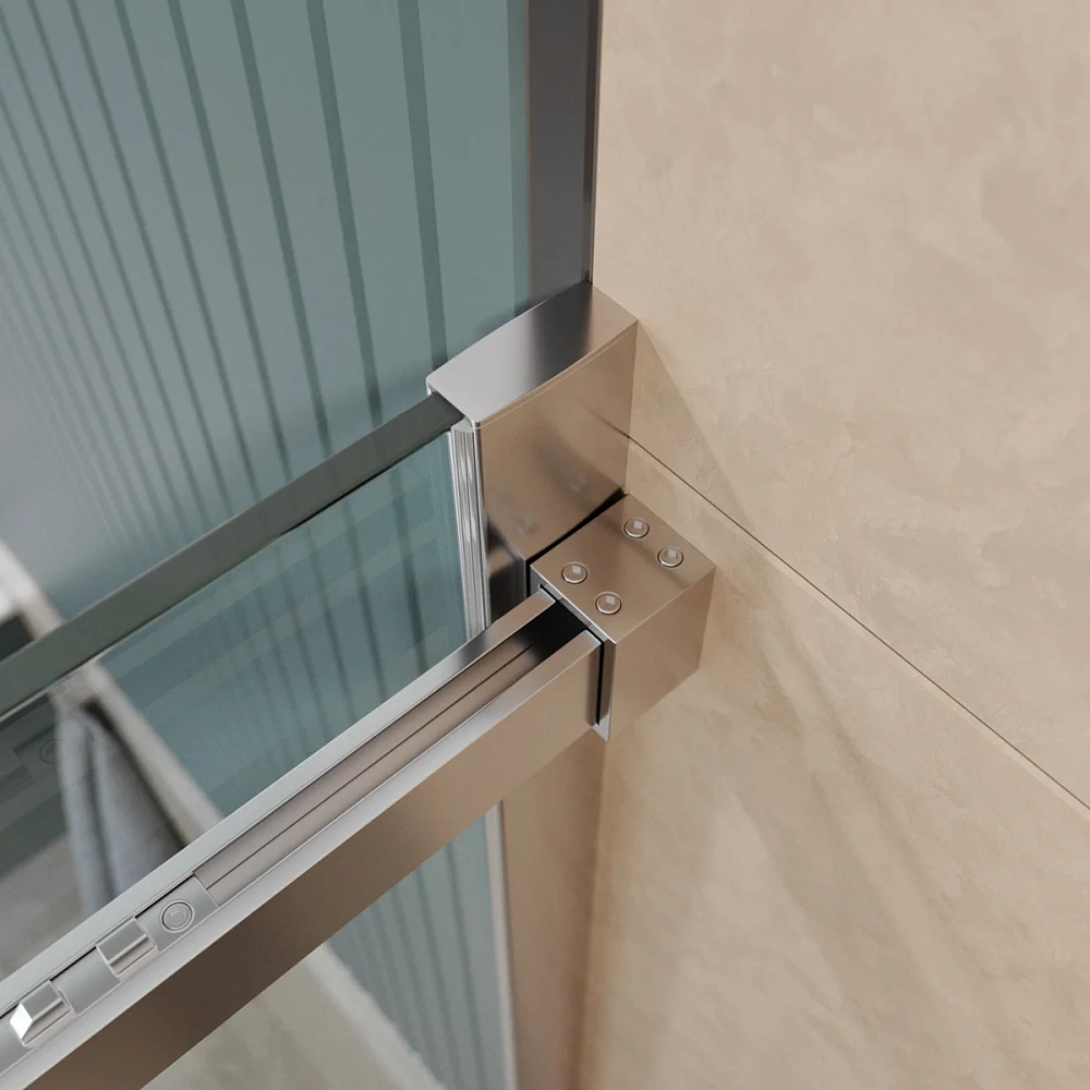 Душевой уголок BelBagno SOFT_CLOSE-2-AH-1-150/80-C-Cr 150x80 см, профиль хром, стекло прозрачное — Изображение 9