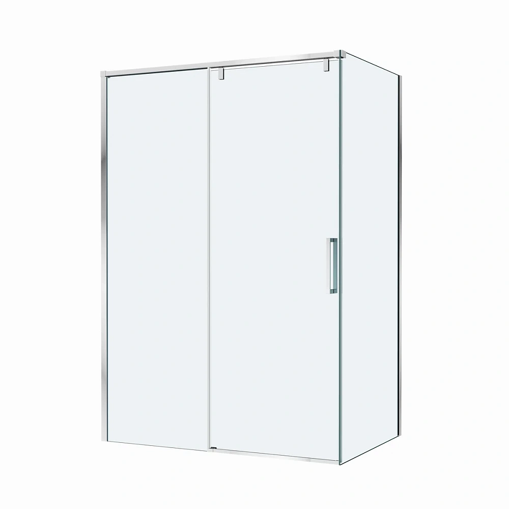 Душевой уголок BelBagno SOFT_CLOSE-1-AH-1-130/80-C-Cr 130x80 см, профиль хром, стекло прозрачное — Изображение 5