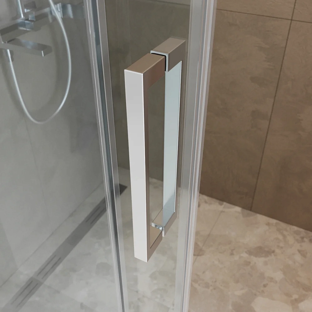 Душевой уголок BelBagno SOFT_CLOSE-1-AH-1-130/80-C-Cr 130x80 см, профиль хром, стекло прозрачное — Изображение 7