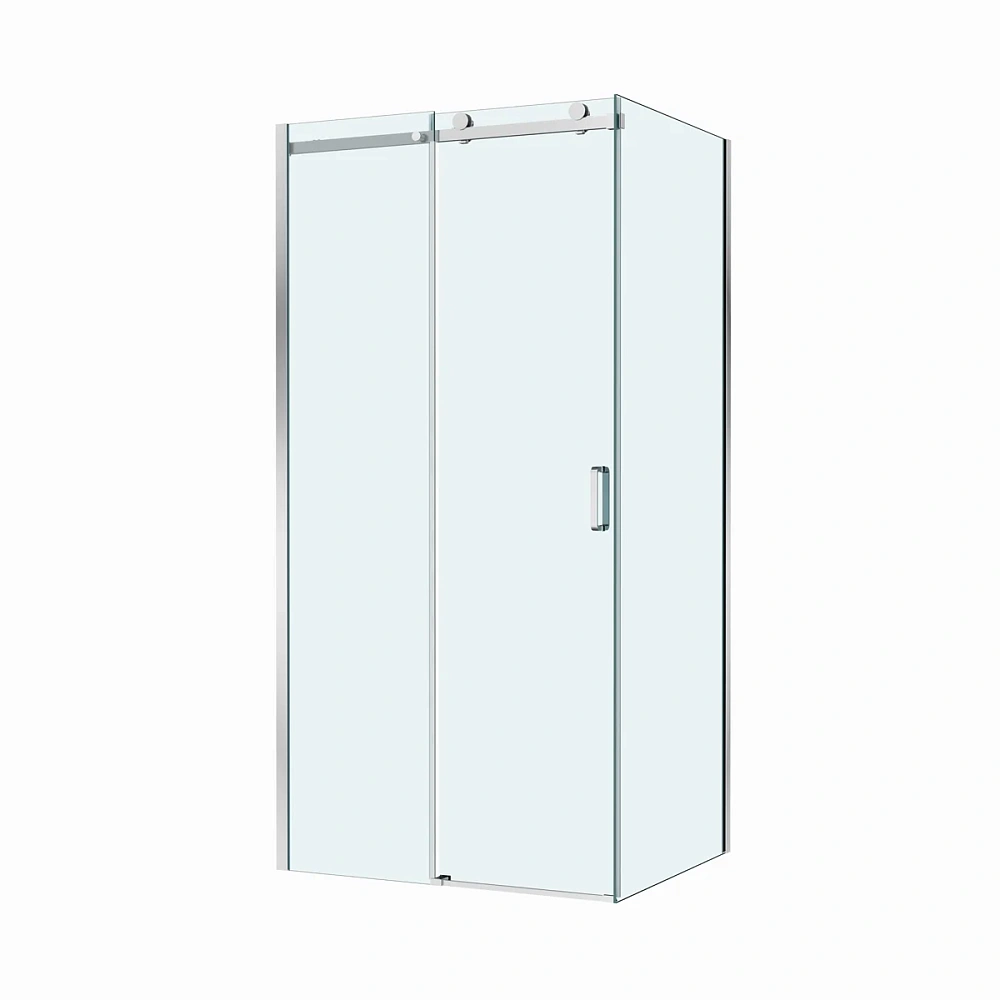 Душевой уголок BelBagno SOFT_CLOSE-2-AH-1-100/80-C-Cr 100x80 см, профиль хром, стекло прозрачное — Изображение 5