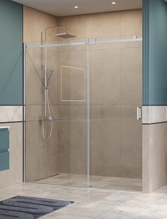 Душевая дверь BelBagno SOFT_CLOSE-2-BF-1-180-C-Cr 180 см, профиль хром, стекло прозрачное Душевая дверь BelBagno SOFT_CLOSE-2-BF-1-180-C-Cr 180 см, профиль хром, стекло прозрачное