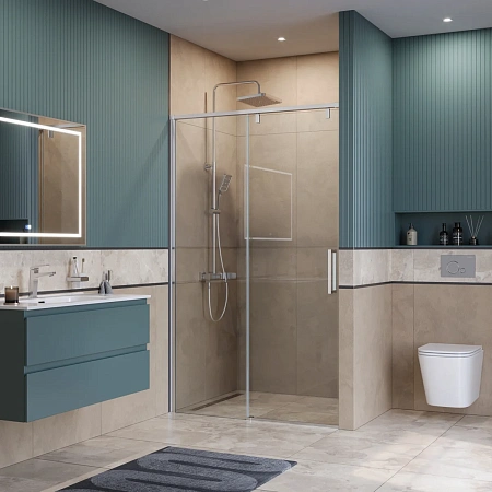 Душевая дверь BelBagno SOFT_CLOSE-1-BF-1-130-C-Cr 130 см, профиль хром, стекло прозрачное Душевая дверь BelBagno SOFT_CLOSE-1-BF-1-130-C-Cr 130 см, профиль хром, стекло прозрачное