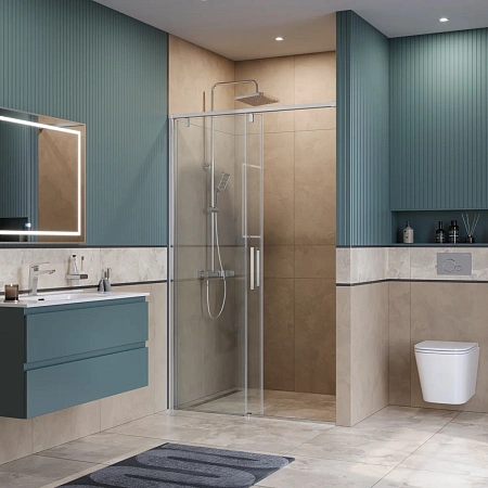 Душевая дверь BelBagno SOFT_CLOSE-1-BF-1-130-C-Cr 130 см, профиль хром, стекло прозрачное Душевая дверь BelBagno SOFT_CLOSE-1-BF-1-130-C-Cr 130 см, профиль хром, стекло прозрачное