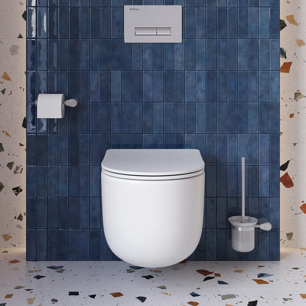 Унитаз подвесной BelBagno SOFT-TOR BB084CH-TOR/SC безободковый c сиденьем — Изображение 10