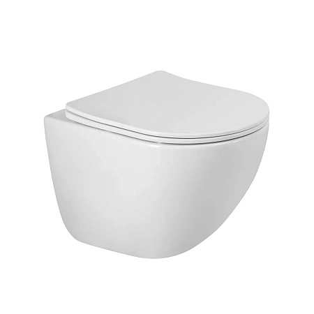 Унитаз подвесной BelBagno AMANDA-TOR BB051CH-TOR-FC/SC безободковый c сиденьем