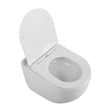 Унитаз подвесной BelBagno SENSO-TOR BB017CH-TOR/SC безободковый c сиденьем Унитаз подвесной BelBagno SENSO-TOR BB017CH-TOR/SC безободковый c сиденьем