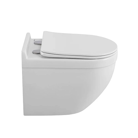 Унитаз подвесной BelBagno SENSO-TOR BB017CH-TOR/SC безободковый c сиденьем Унитаз подвесной BelBagno SENSO-TOR BB017CH-TOR/SC безободковый c сиденьем