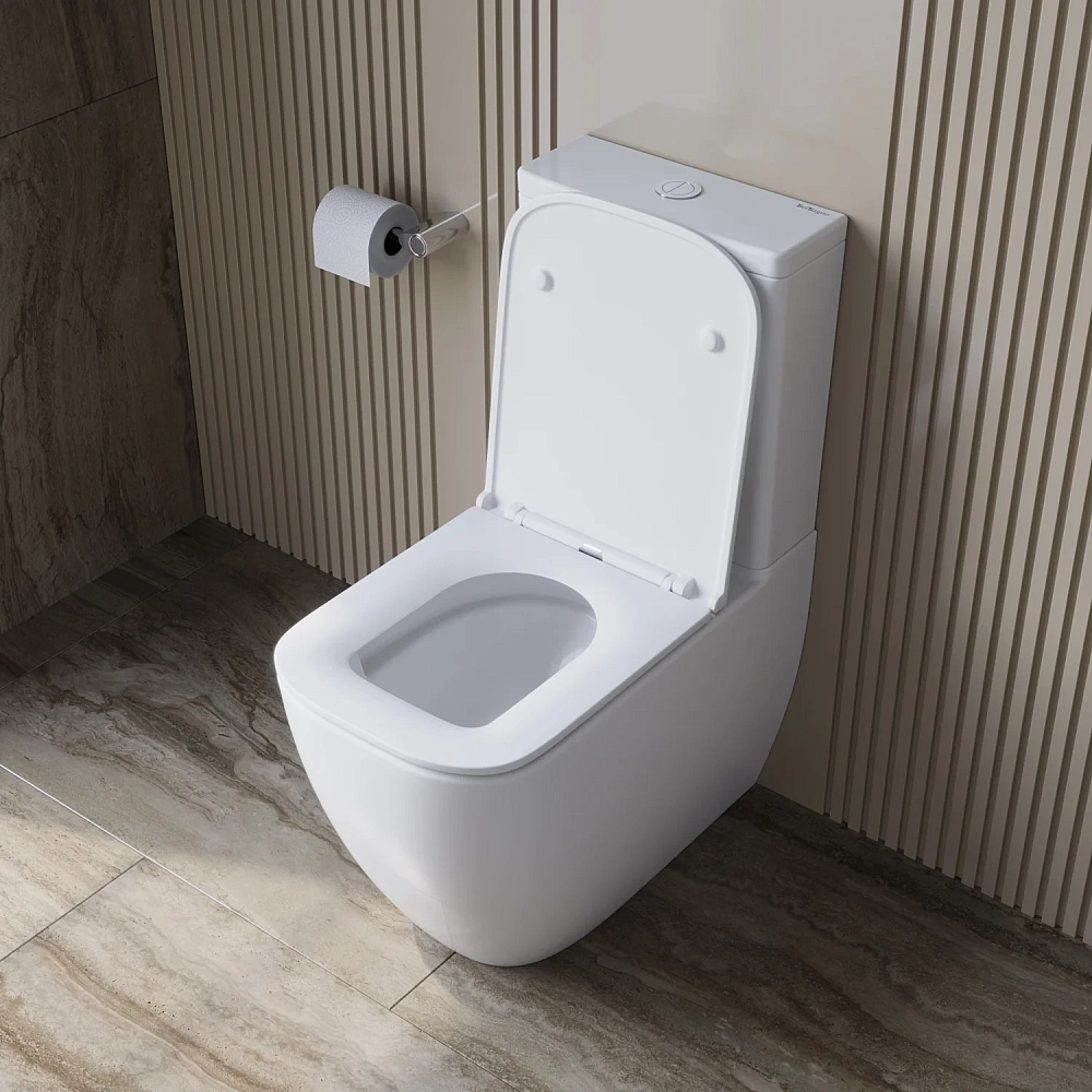 Унитаз напольный BelBagno LUCE-TOR BB2197CP-TOR/SC/BB2197T безободковый с сиденьем — Изображение 9