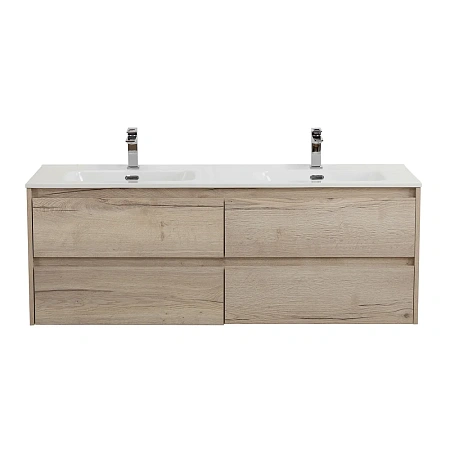 Тумба под раковину BelBagno KRAFT-1200-4C-SO-2-RGB Rovere Galifax Bianco подвесная 1200x460