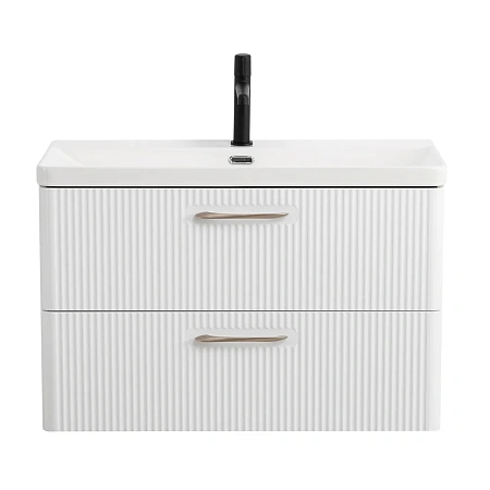 Тумба под раковину BelBagno DUE-800-2C-SO-BL-P подвесная 806x423 Bianco Lucido