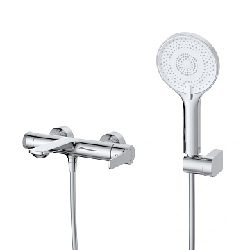 Смеситель для ванны CEZARES LUX-VD-01 с ручным душем, шлангом и держателем, хром