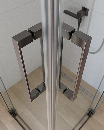 Душевой уголок CEZARES SLIDER-AH-2-90/100-100/110-C-GM 90-100x100-110см стекло прозрачное, профиль оружейная сталь Душевой уголок CEZARES SLIDER-AH-2-90/100-100/110-C-GM 90-100x100-110см стекло прозрачное, профиль оружейная сталь