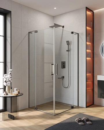 Душевой уголок CEZARES SLIDER-AH-2-80/90-100/110-C-GM 80-90x100-110см стекло прозрачное, профиль оружейная сталь Душевой уголок CEZARES SLIDER-AH-2-80/90-100/110-C-GM 80-90x100-110см стекло прозрачное, профиль оружейная сталь