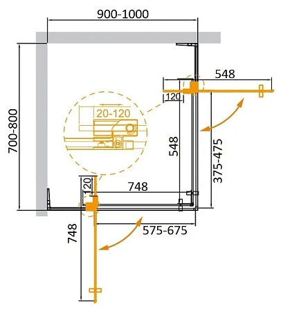 Душевой уголок CEZARES SLIDER-AH-2-70/80-90/100-GRIGIO-GM 70-80x90-100см стекло тонированное (графит), профиль оружейная сталь Душевой уголок CEZARES SLIDER-AH-2-70/80-90/100-GRIGIO-GM 70-80x90-100см стекло тонированное (графит), профиль оружейная сталь