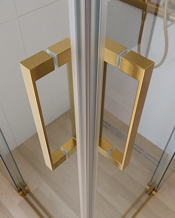 Душевой уголок CEZARES SLIDER-A-2-80/90-C-BORO 80-90x80-90см стекло прозрачное, профиль брашированное золото Душевой уголок CEZARES SLIDER-A-2-80/90-C-BORO 80-90x80-90см стекло прозрачное, профиль брашированное золото