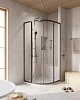 Душевой уголок CEZARES RELAX-304-R-2-100-C-GM 100x100см стекло прозрачное, профиль оружейная сталь Душевой уголок CEZARES RELAX-304-R-2-100-C-GM 100x100см стекло прозрачное, профиль оружейная сталь