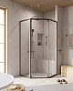 Душевой уголок CEZARES RELAX-304-P-1-100-C-GM 100x100см стекло прозрачное, профиль оружейная сталь Душевой уголок CEZARES RELAX-304-P-1-100-C-GM 100x100см стекло прозрачное, профиль оружейная сталь