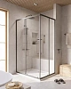Душевой уголок CEZARES RELAX-304-AH-2-120/90-C-GM 120x90см стекло прозрачное, профиль оружейная сталь Душевой уголок CEZARES RELAX-304-AH-2-120/90-C-GM 120x90см стекло прозрачное, профиль оружейная сталь
