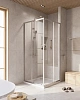 Душевой уголок CEZARES RELAX-304-A-2-100-C-CR 100x100см стекло прозрачное, профиль хром