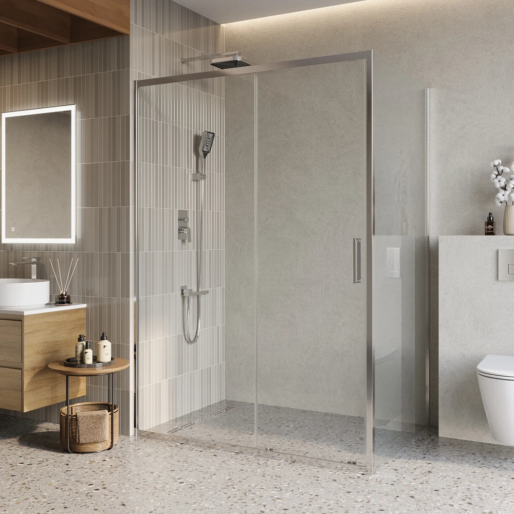 Душевой уголок BelBagno LUCE-AH-1-140/100-C-Cr — Изображение 1