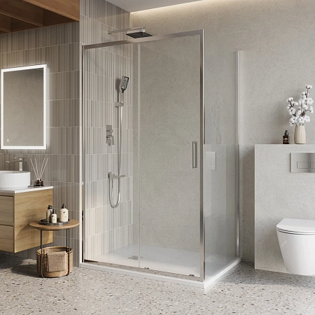 Душевой уголок BelBagno LUCE-AH-1-100/90-C-Cr Душевой уголок BelBagno LUCE-AH-1-100/90-C-Cr